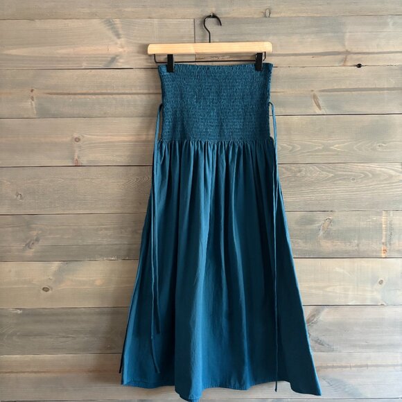 Ciao Lucia Dresses & Skirts - CIAO LUCIA | Teal Strapless Smock Top Dress with Decorative Straps Size S